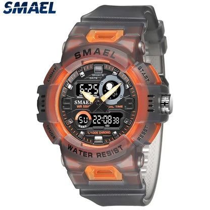 Reloj Digital LED SMAEL 50m Impermeable 8063 - ¡Estilo, Funcionalidad y Durabilidad en Uno! 🌟