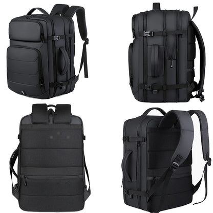 Mochila Expandible para Laptop de 17 Pulgadas con USB Impermeable - SUUTOO