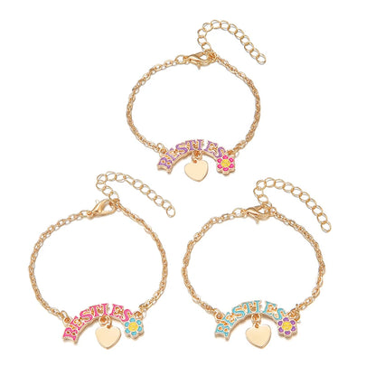 Set de 3 Pulseras Besties: Celebrando la Amistad Eterna 🌸