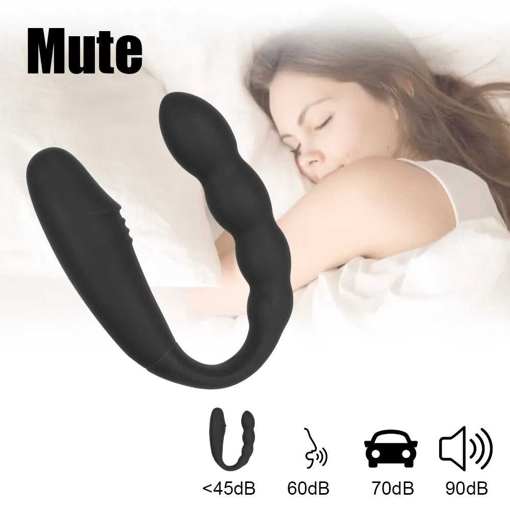 Vibrador Doble Cabeza Control Inalámbrico 🔥