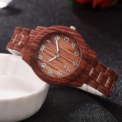 Reloj de Madera WoMaGe Mujer: Elegancia Natural y Sofisticada 🌿