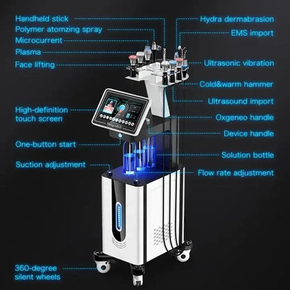 Máquina Facial Multifunción Hydra Dermabrasion Oxygen para una Piel Radiante y Joven - Experiencia de Spa de Lujo en Casa 🌟