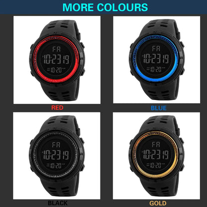 Reloj Digital YIKAZE para Hombres: Deportivo, Funcional y Elegante