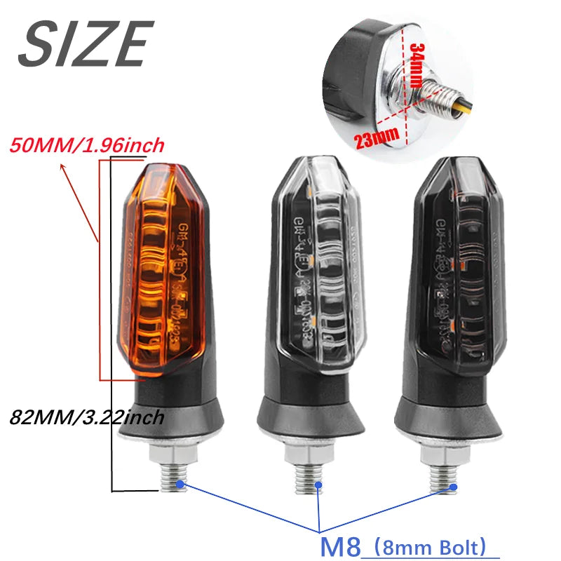 Luces Intermitentes LED para Motocicletas Honda y Suzuki - Pack de 2 🏍️