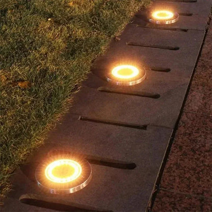 Luces Solares Subterráneas de Jardín con 20 LEDs Brillantes