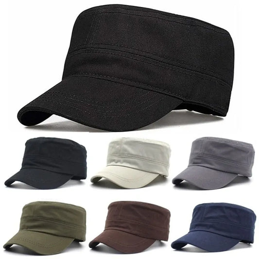 Gorro Militar Vintage Ajustable: Estilo Clásico y Protección Solar 🧢