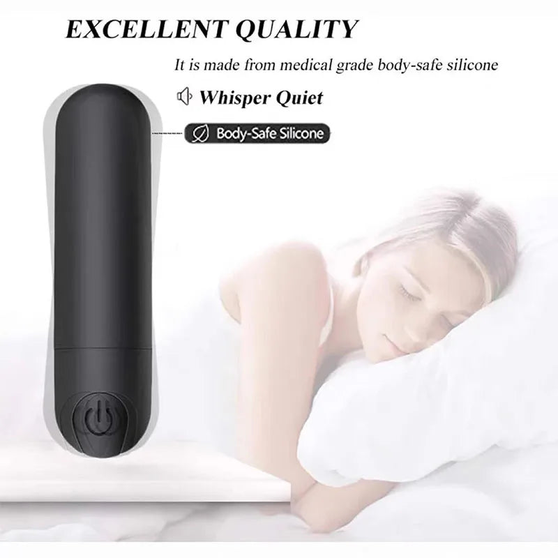 10-Gang-wiederaufladbarer Mini-Bullet-Vibrator 🌟