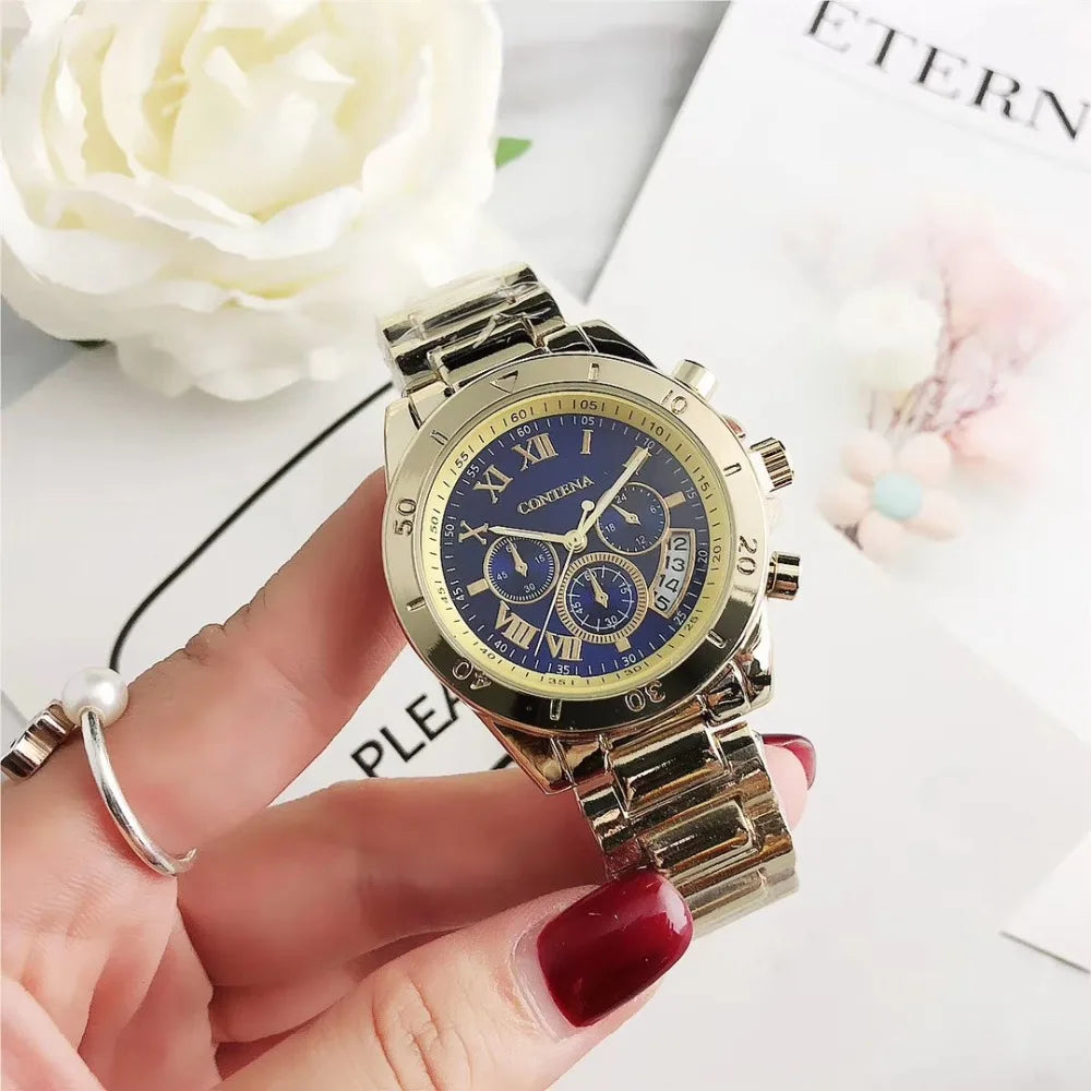 Reloj de Pulsera de Acero Coobos para Mujer - Elegancia y Funcionalidad