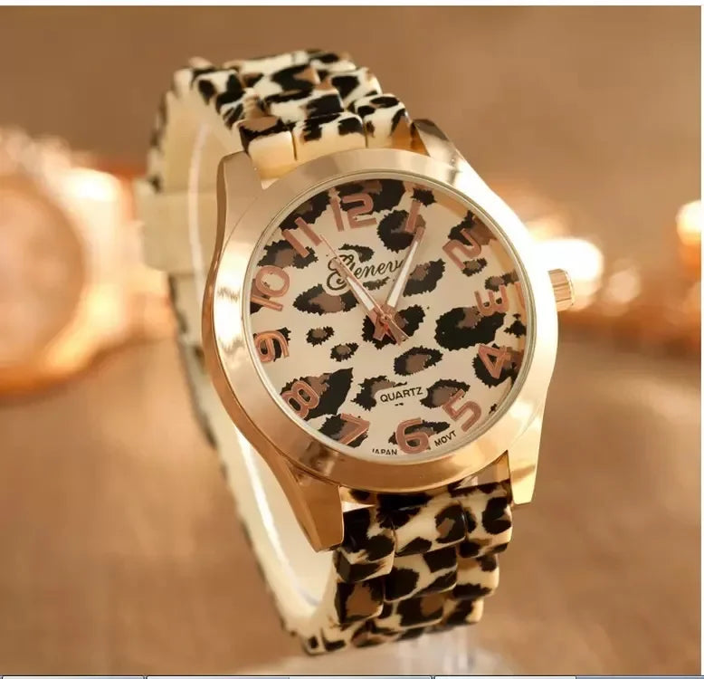 Reloj Silicone Leopard Print 2024 - Estilo Salvaje y Elegante 🐆