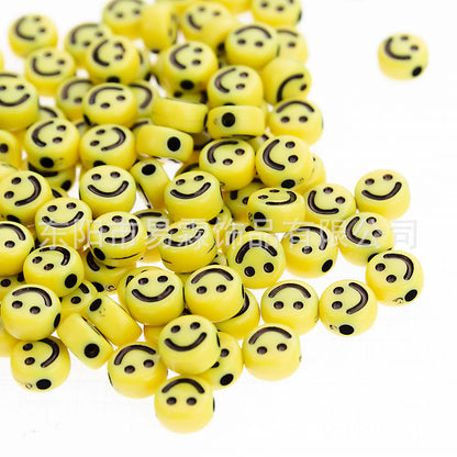 Pack de 100 Cuentas Smiley Acrílicas: Añade Alegría a tus Creaciones