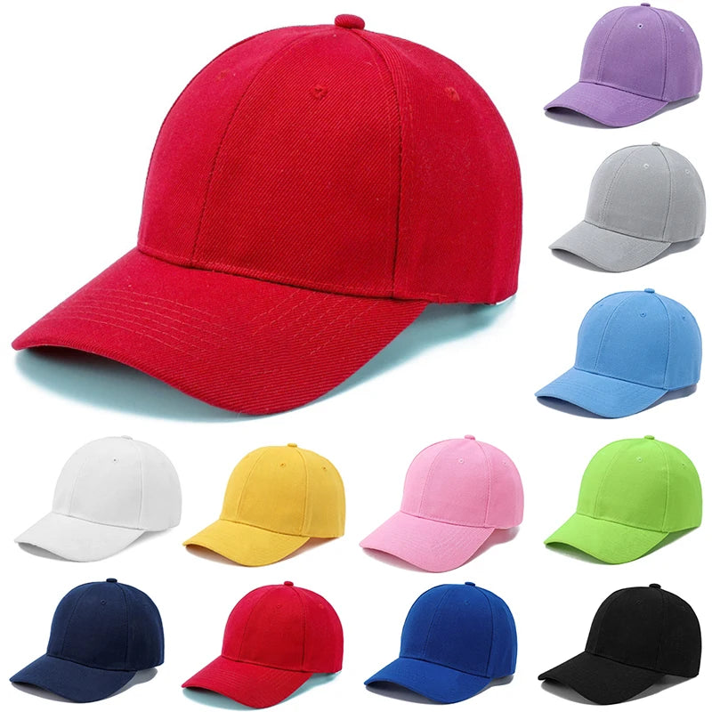 Gorra de Béisbol Infantil Ajustable en Colores Dulces - Protección Solar y Estilo ¡Imbatibles!