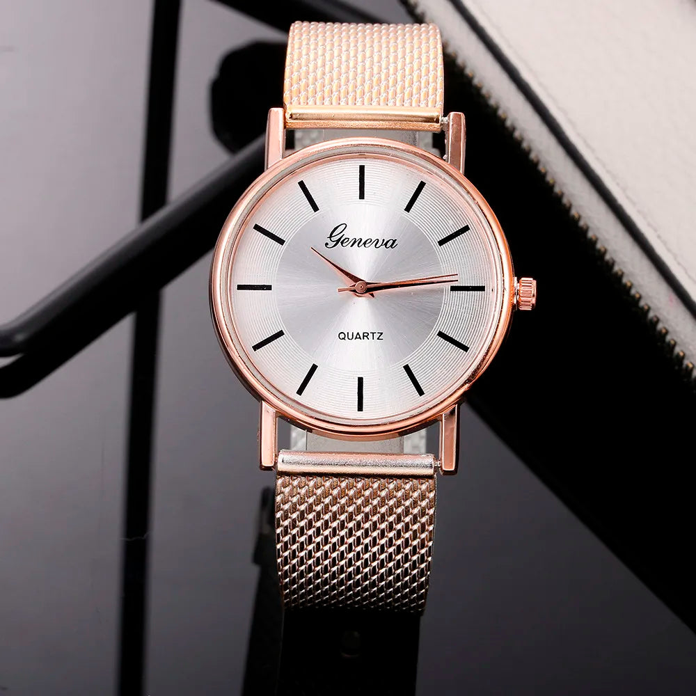 Reloj de Lujo para Mujer con Correa de Malla: Elegancia y Estilo en Tu Muñeca 🌟