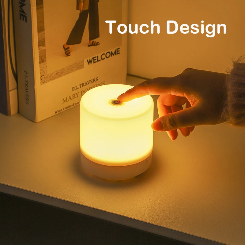 Lámpara de Mesa LED Creative USB con Tecnología Touch Dimming ¡Ideal para Estudiar y Leer! ✨