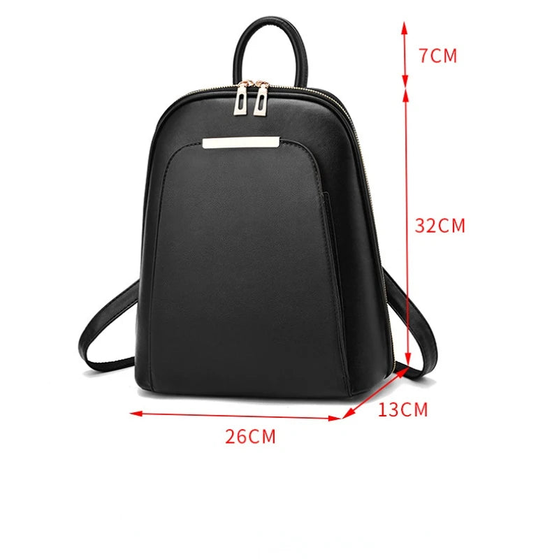 Women Backpack Travel Large Backpack PU Leather Handbag Schoolbag for Girls Women Bag High Quality Female Shoulder Back Mochila