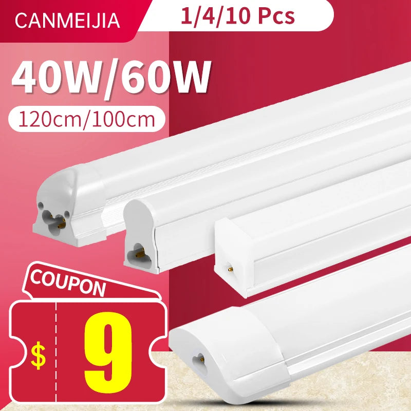 Tubo de Luz LED T5/T8 de 120cm: Brillo Potente y Eficiencia Energética