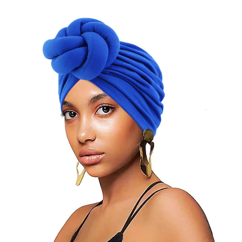 Turbante Africano de Mujer con Flor Grande: ¡Estilo y Comodidad en Uno! 🌸 ¡Destaca con Elegancia! ¡Consigue el Tuyo Ya! 🌟