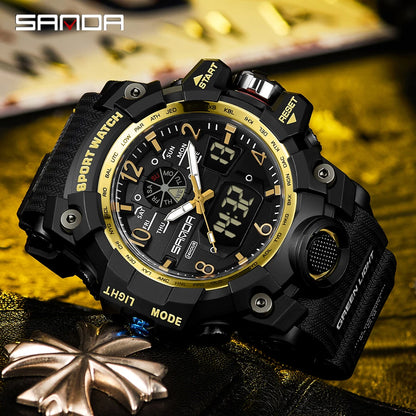 Reloj Militar Digital SANDA G-Style para Hombres 🌟