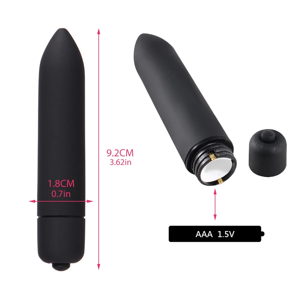 Vibrador Mini Bullet 10 Velocidades a Prueba de Agua - ¡Descubre la Pasión! 🌟