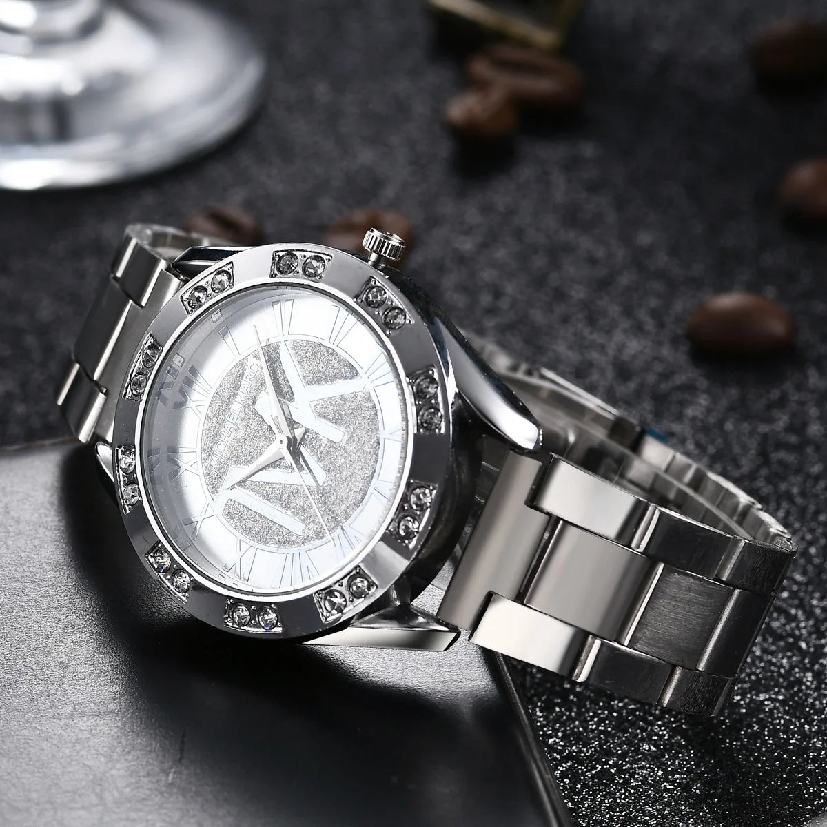 Reloj de Mujer TVK con Diamantes de Cristal de Lujo