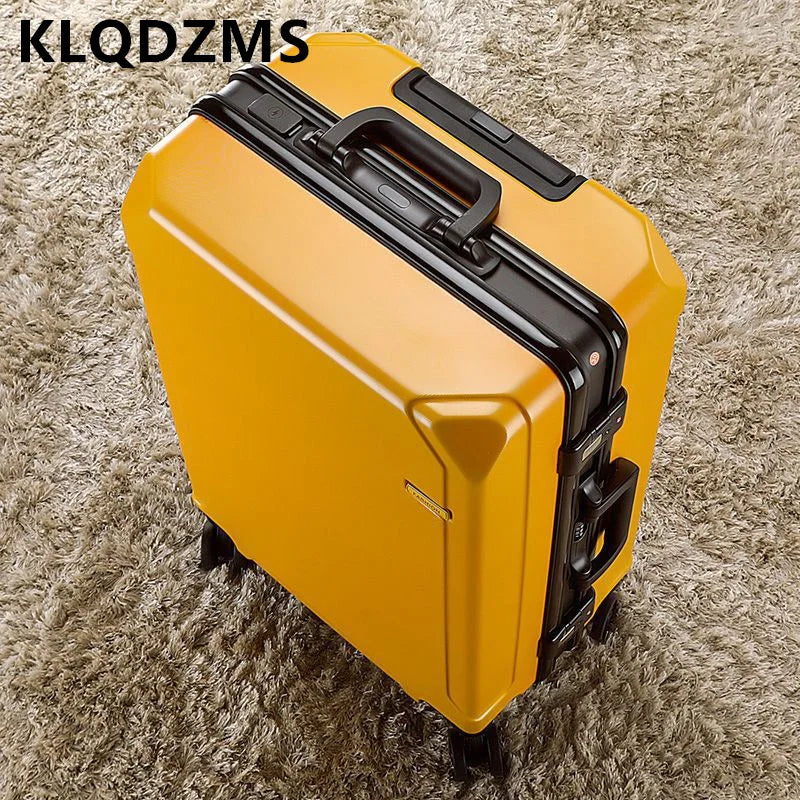 ¡Maleta con Estructura de Aluminio de KLQDZMS - Viaja con Estilo y Seguridad!