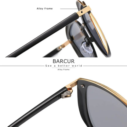 ¡Gafas de Sol CAT EYE BARCUR: Estilo y Protección UVAB! 😎🔥