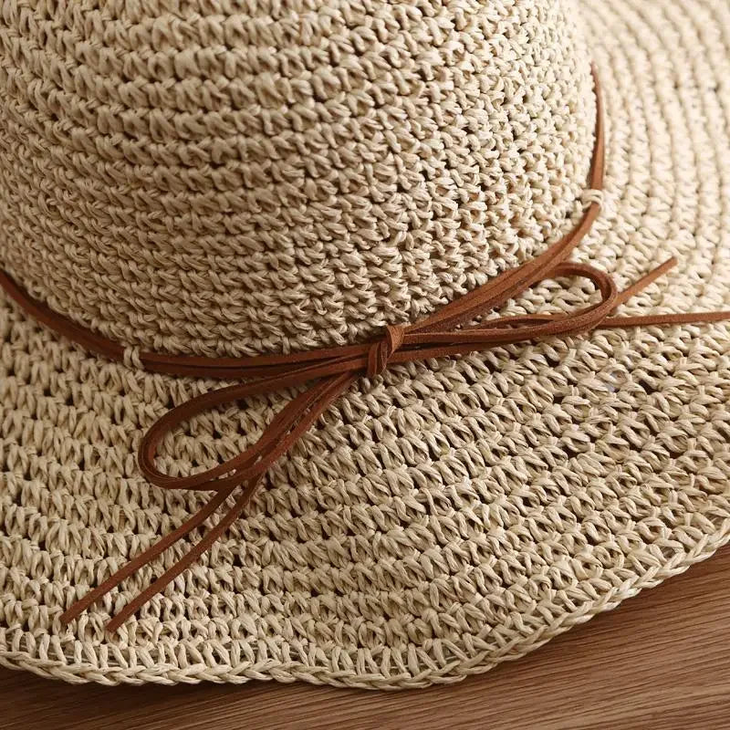 ¡Sombrero de Paja Chic para Brillar Bajo el Sol! 🌞🌴 ¡Luce Fabulosa y Protegida con Estilo en la Playa! ¡Consigue el Tuyo Ya! 🌺