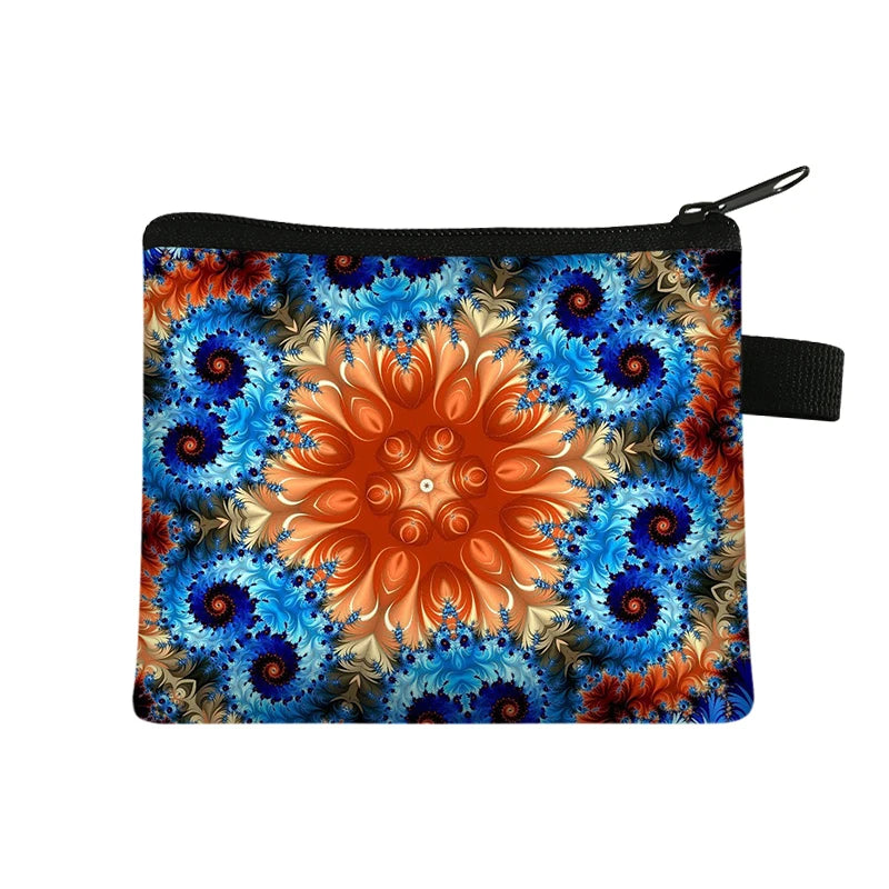 Monedero Mujer Mandala Floral Multicolor 🌸 ¡Guarda con Estilo y Originalidad!