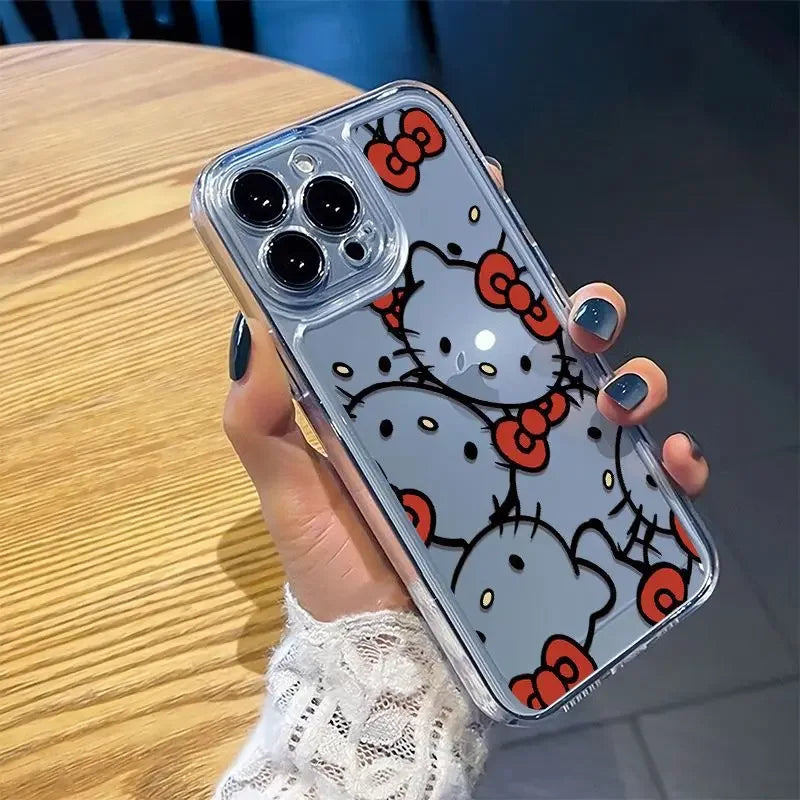 Funda para iPhone Sanrio con lazo de Hello Kitty: Elegancia y encanto vintage para tu dispositivo 🎀