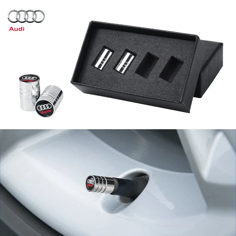 Tapones de Válvula de Neumáticos para Audi - Estilo y Elegancia