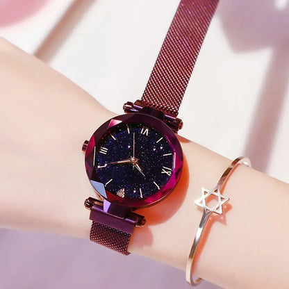 Reloj de Moda Mujer Starry Sky con Cierre Magnético