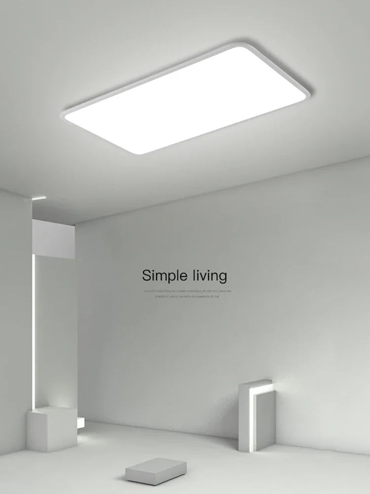 Lámpara de Techo LED Rectangular Ultrafina - Estilo Moderno y Minimalista