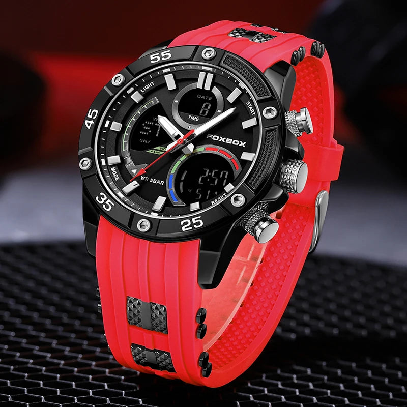 Reloj FOXBOX Luxury Wristwatch para Hombre - Elegancia y Funcionalidad Únicas ¡Descúbrelas!