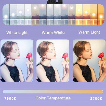 Lámpara de Panel de Fotografía Portátil: Iluminación Ajustable para Fotos de Alta Calidad 📸