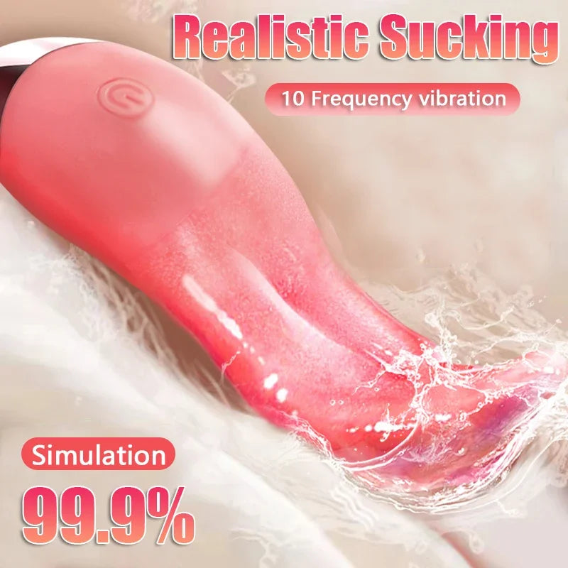 Vibrador Lengua 10 Modos para Mujeres - Placer Sensorial de Alta Gama