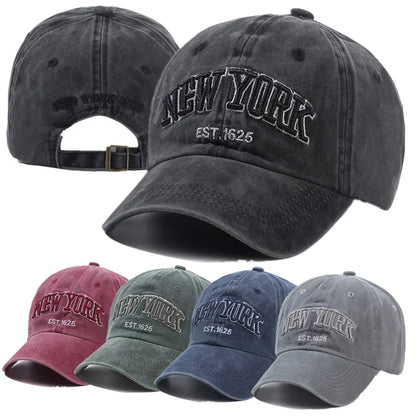 ¡Gorra de Béisbol Algodón Lavado con Estilo NEW YORK! 🧢 ¡Dale un toque urbano a tu look! 🌟