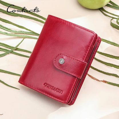 ¡Cartera de Cuero Genuino CONTACT'S: Elegancia y Funcionalidad! 🌟