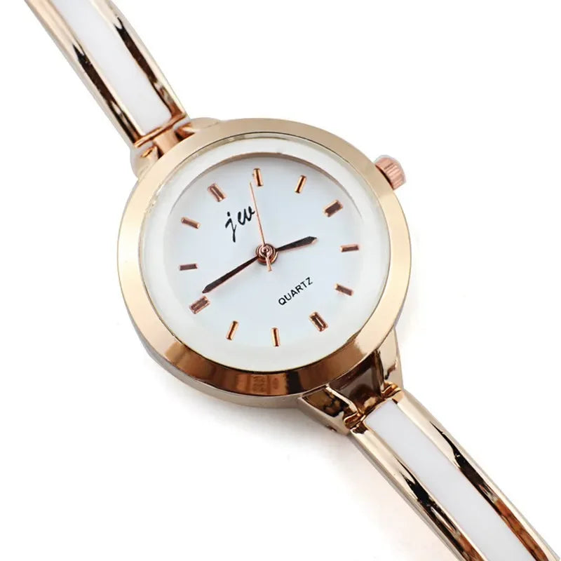 Reloj MOONBIFFY Oro Rosa y Plateado: Elegancia Duradera