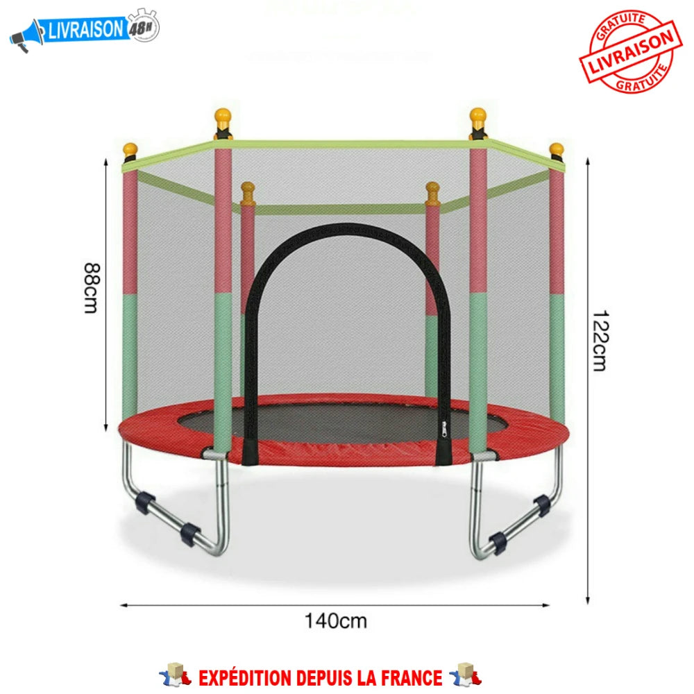 Trampolín Estelar con Red Protectora para Niños, Envío Gratuito, Diversión sin Límites 🌟