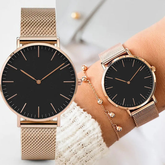 Reloj de Acero Inoxidable en Rose Gold - Coobos