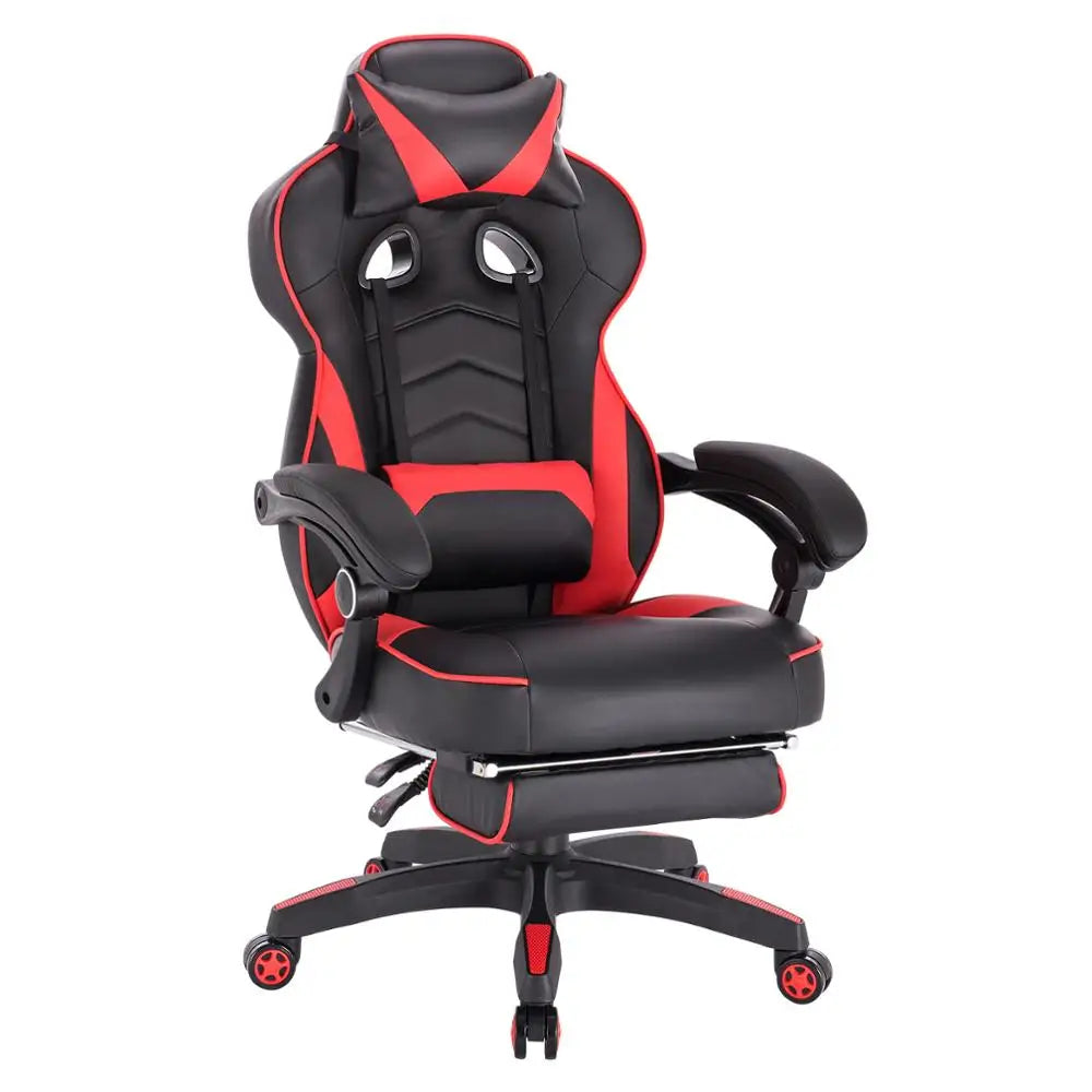 WOLTU Gaming Chair Racing Chair Office Chair Computer Chair Desk Chair Sports Seat with Headrest Lumbar Cushion with Footrest