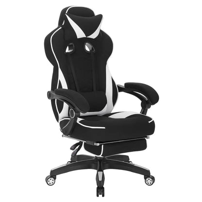 WOLTU Gaming Chair Racing Chair Office Chair Computer Chair Desk Chair Sports Seat with Headrest Lumbar Cushion with Footrest